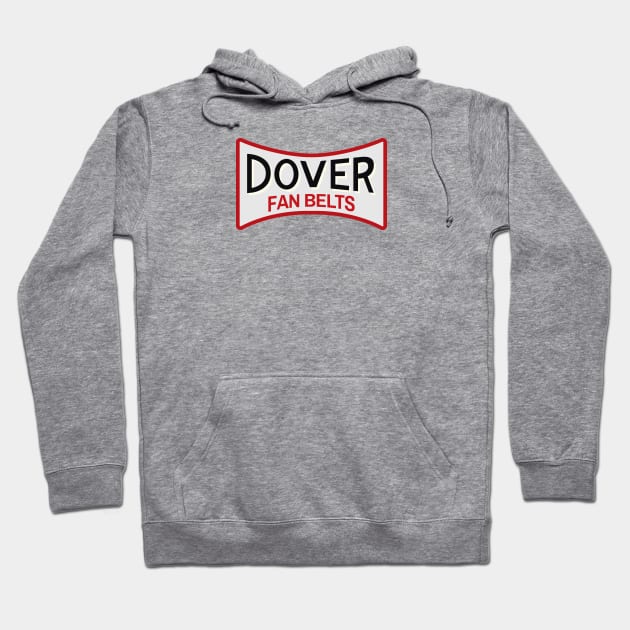 Dover Fan Belts (Original Design - White) Hoodie by jepegdesign